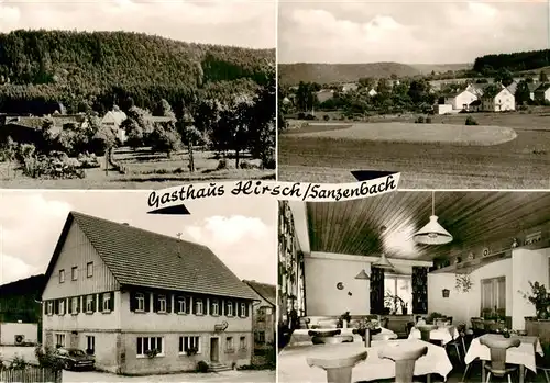 AK / Ansichtskarte 73878640 Sanzenbach_Rosengarten Gasthaus Hirsch Restaurant Panorama 