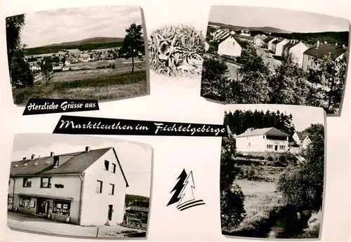 AK / Ansichtskarte 73878647 Marktleuthen Panorama Fichtelgebirge Wohnhaeuser Kaufstelle Stoehr Marktleuthen