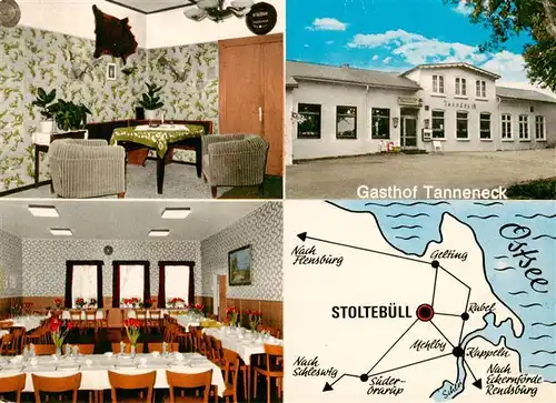 AK / Ansichtskarte  Stoltebuell Gasthof Tanneneck Restaurant Landkarte Stoltebuell