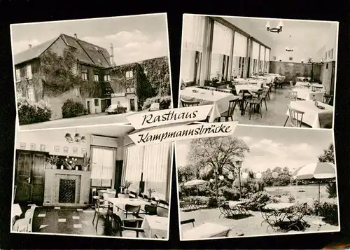 AK / Ansichtskarte  Kupferdreh Rasthaus Kampmannsbruecke Restaurant Terrasse Kupferdreh