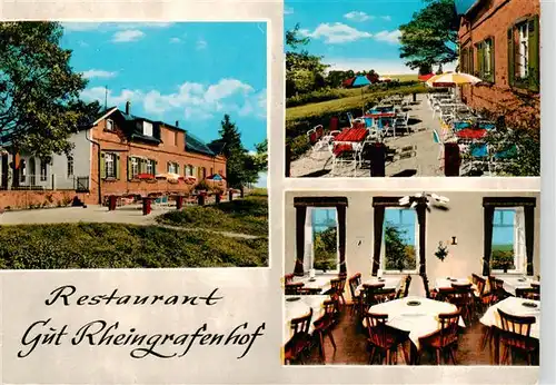 AK / Ansichtskarte 73878667 Bad_Kreuznach Restaurant Gut Rheingrafenhof Terrasse Bad_Kreuznach
