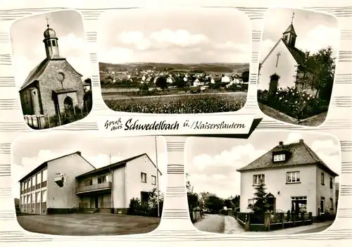 AK / Ansichtskarte 73878684 Schwedelbach Panorama Kirchen Gemischtwaren Schule Schwedelbach