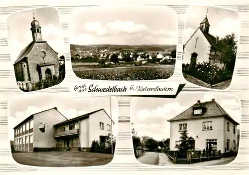 AK / Ansichtskarte  Schwedelbach Panorama Kirchen Gemischtwaren Schule Schwedelbach