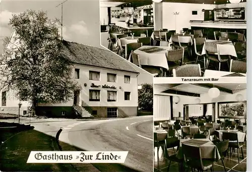 AK / Ansichtskarte 73878695 Mainzweiler_Ottweiler Gasthaus zur Linde Gastraum Tanzraum mit Bar 