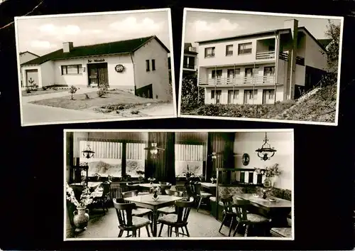 AK / Ansichtskarte 73878704 Huemmerich_Westerwald Pension Sonnenstuebchen Gastraum Huemmerich_Westerwald