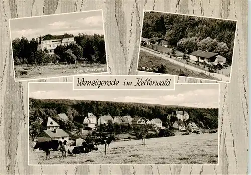 AK / Ansichtskarte 73878718 Wenzigerode_Bad_Zwesten Gaestehaus Haus Ebersberg Im Grund Ortsansicht 