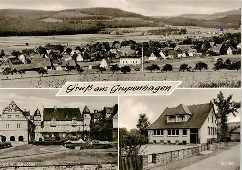 AK / Ansichtskarte  Grupenhagen_Aerzen Panorama Schloss Schwoebber Schule 