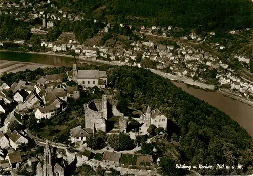 AK / Ansichtskarte  Dilsberg_Neckar_Neckargemuend Fliegeraufnahme 