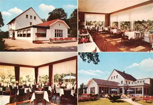 AK / Ansichtskarte  Bad_Rothenfelde Cafe Forstgarten Hotel garni Gastraeume Park Bad_Rothenfelde