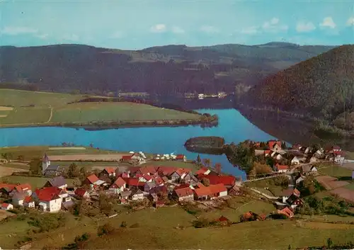 AK / Ansichtskarte 73878762 Heringhausen_Waldeck Gaststaette Seeblick mit Zeltplatz  Heringhausen Waldeck