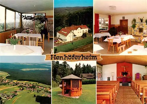 AK / Ansichtskarte  Neusatz_Bad_Herrenalb Henhoeferheim Gastraeume Hauskapelle Pavillon Neusatz_Bad_Herrenalb