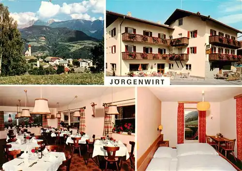 AK / Ansichtskarte 73878767 Schnauders_Feldthurns Gasthof Albergo Joergenwirt Gastraum Zimmer Schnauders Feldthurns