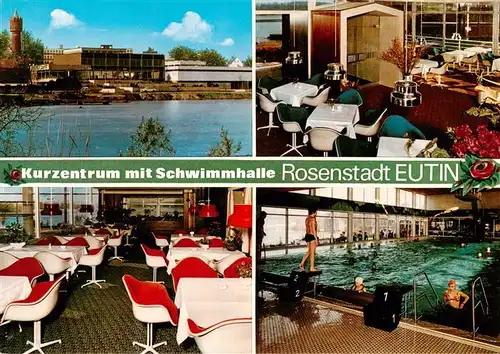 AK / Ansichtskarte  Eutin Kurzentrum mit Schwimmhalle Terrassen Gastraeume  Eutin