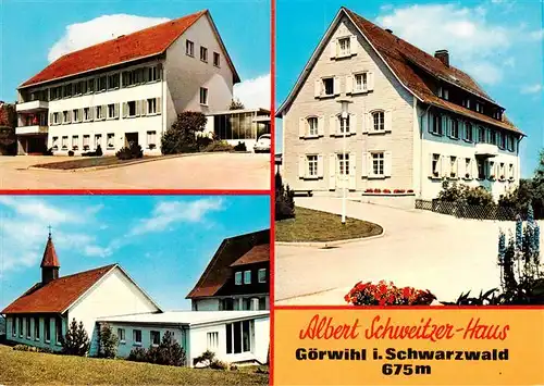 AK / Ansichtskarte  Goerwihl Albert Schweitzer Haus Kirche Goerwihl