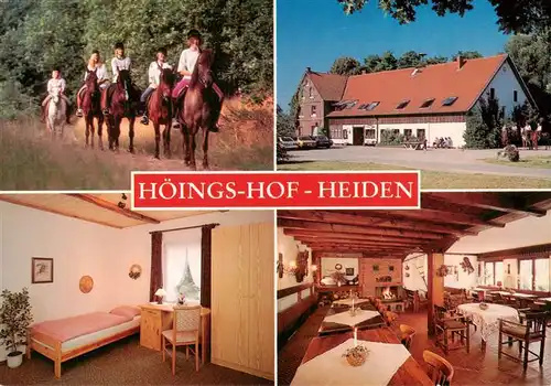 AK / Ansichtskarte  Heiden_Lippe_Westfalen Hoeings Hof Heiden Reiterhof Zimmer Gaststaette 