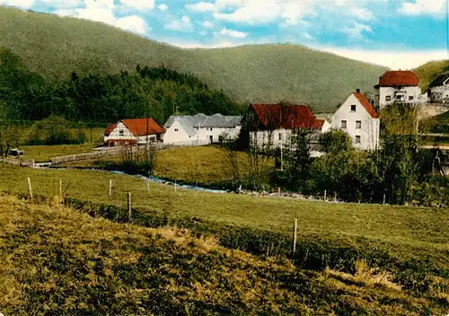 AK / Ansichtskarte  Heckmuehle_Gemuenden_Schondratal_Bayern Gasthaus Pension Hermann Pabst 