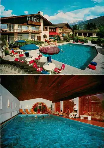 AK / Ansichtskarte  Garmisch-Partenkirchen Hotel Alpina Schwimmbad Hallenbad Garmisch-Partenkirchen