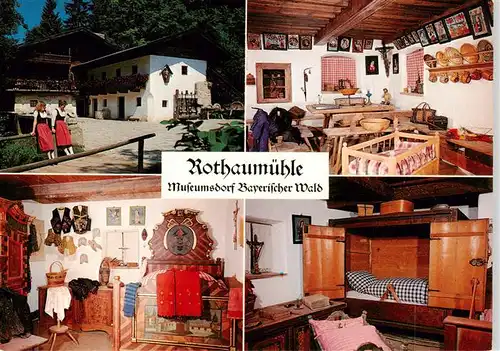 AK / Ansichtskarte 73878835 Tittling Rothaumuehle Museumsdorf Bayerischer Wald Gastraeume Zimmer Tittling