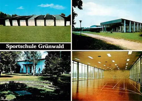 AK / Ansichtskarte 73878851 Gruenwald__Muenchen Sportschule Gruenwald Turnhalle Spielhalle Tennishalle 