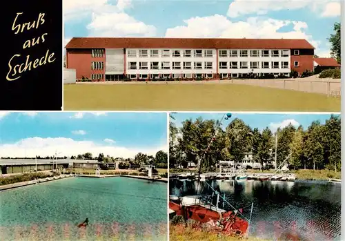 AK / Ansichtskarte  Eschede Schule Schwimmbad Hafen Eschede