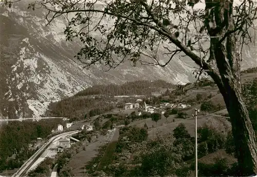 AK / Ansichtskarte  San_Croce_al _Lago_Santa_Croce_del_Lago_IT Stazione ferroviaria e Camping 