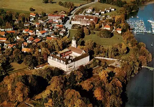 AK / Ansichtskarte  Bernried_Starnberger_See Kloster und Bildungshaus der Missions Benediktinerinnen Fliegeraufnahme Bernried_Starnberger_See