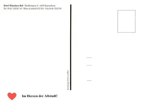 AK / Ansichtskarte  Regensburg Hotel Muenchner Hof Illustration Regensburg