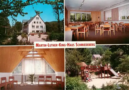 AK / Ansichtskarte 73878973 Schmiedeberg _Dippoldiswalde Martin Luther King Haus Tagungsraeume Kinderspielplatz Schmiedeberg 