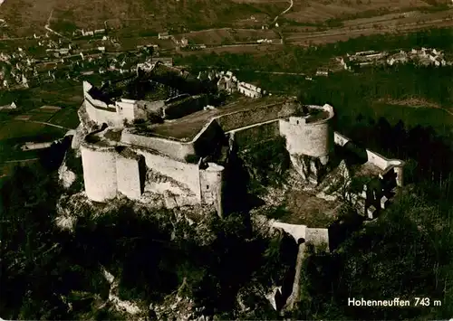 AK / Ansichtskarte  Hohen-Neuffen_Burg Fliegeraufnahme 