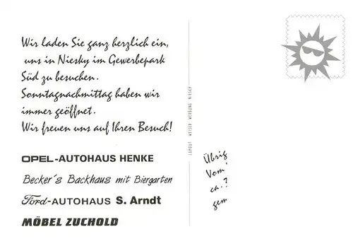 AK / Ansichtskarte 73878983 Niesky_Oberlausitz_Sachsen Gewerbepark Sued Opel Henke Beckers Backhaus Ford Autohaus Moebel Zuchold 
