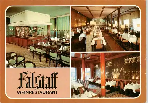 AK / Ansichtskarte 73878994 Leipzig Falstaff Weinrestaurant Bar Gastraeume Leipzig