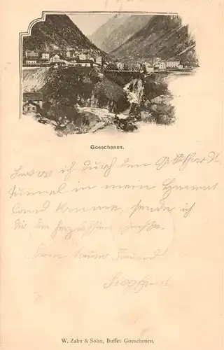 AK / Ansichtskarte  Goeschenen_Goeschenen_UR Ortsansicht 