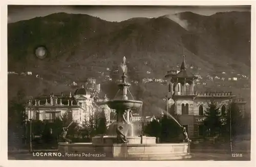 AK / Ansichtskarte  Locarno_Lago_Maggiore_TI Fontana Pedrazzini 