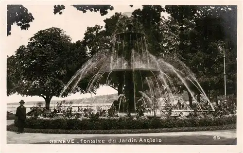 AK / Ansichtskarte  Geneve_GE Fontaine du Jardin Anglais Geneve_GE