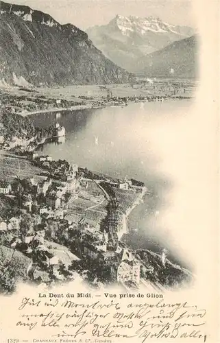 AK / Ansichtskarte  Glion La Dent du Midi Vue prise de Glion Glion