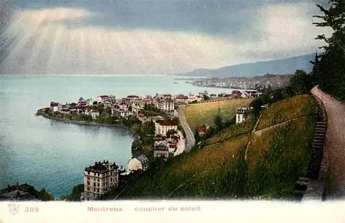 AK / Ansichtskarte  Montreux__VD Coucher du soleil 
