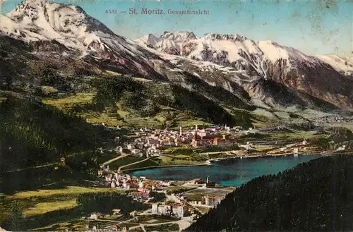AK / Ansichtskarte  St_Moritz_GR Panorama St_Moritz_GR
