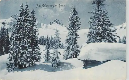 AK / Ansichtskarte  Adelboden_BE Am Hahnenmoos Pass 