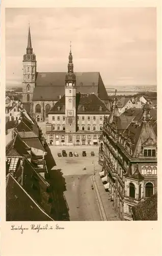 AK / Ansichtskarte  Bautzen Rathaus und Dom Bautzen