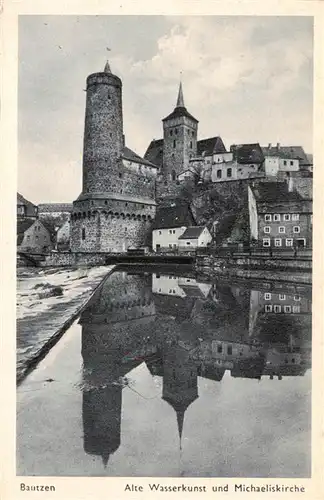 AK / Ansichtskarte  Bautzen Alte Wasserkunst und Michaeliskirche Bautzen