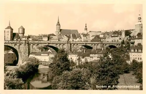 AK / Ansichtskarte  Bautzen Kronprinzenbruecke Bautzen