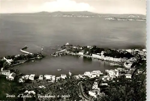 AK / Ansichtskarte  Porto_d_Ischia Panorama e porto veduta aerea Porto_d_Ischia