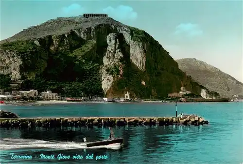 AK / Ansichtskarte  Terracina_Lazio_IT Monte Giove visto dal porto 