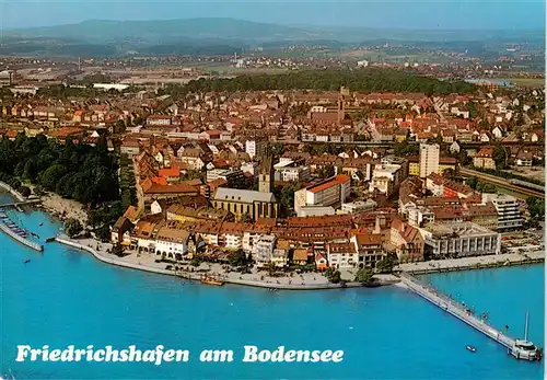 AK / Ansichtskarte  Friedrichshafen_Bodensee Altstadtkern Fliegeraufnahme Friedrichshafen Bodensee