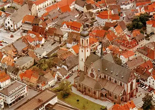 AK / Ansichtskarte  Tauberbischofsheim Stadtkirche St Martin Fliegeraufnahme Tauberbischofsheim