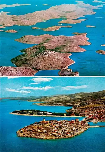 AK / Ansichtskarte 73879260 Kornati_Islands_Croatia Primosten Fliegeraufnahmen 