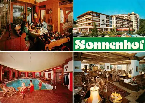 AK / Ansichtskarte 73879262 Luetzenhardt_Waldachtal_BW Sonnenhof Hotel Gastraeume Hallenbad 