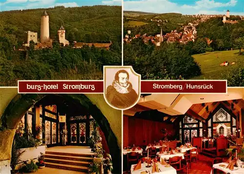 AK / Ansichtskarte 73879272 Stromberg_Hunsrueck Burg Hotel Stromburg Panorama Gastraeume Stromberg Hunsrueck