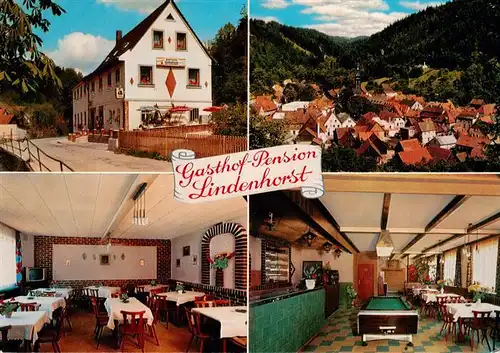 AK / Ansichtskarte  Wirsberg Gasthof Pension Lindenhorst Gastraeume Panorama Wirsberg