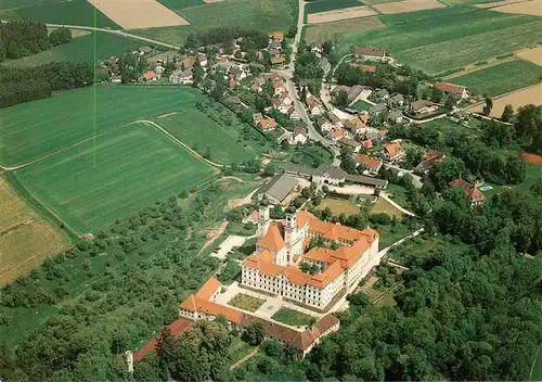 AK / Ansichtskarte  Roggenburg_Schwaben Kloster Roggenburg Fliegeraufnahme Roggenburg Schwaben